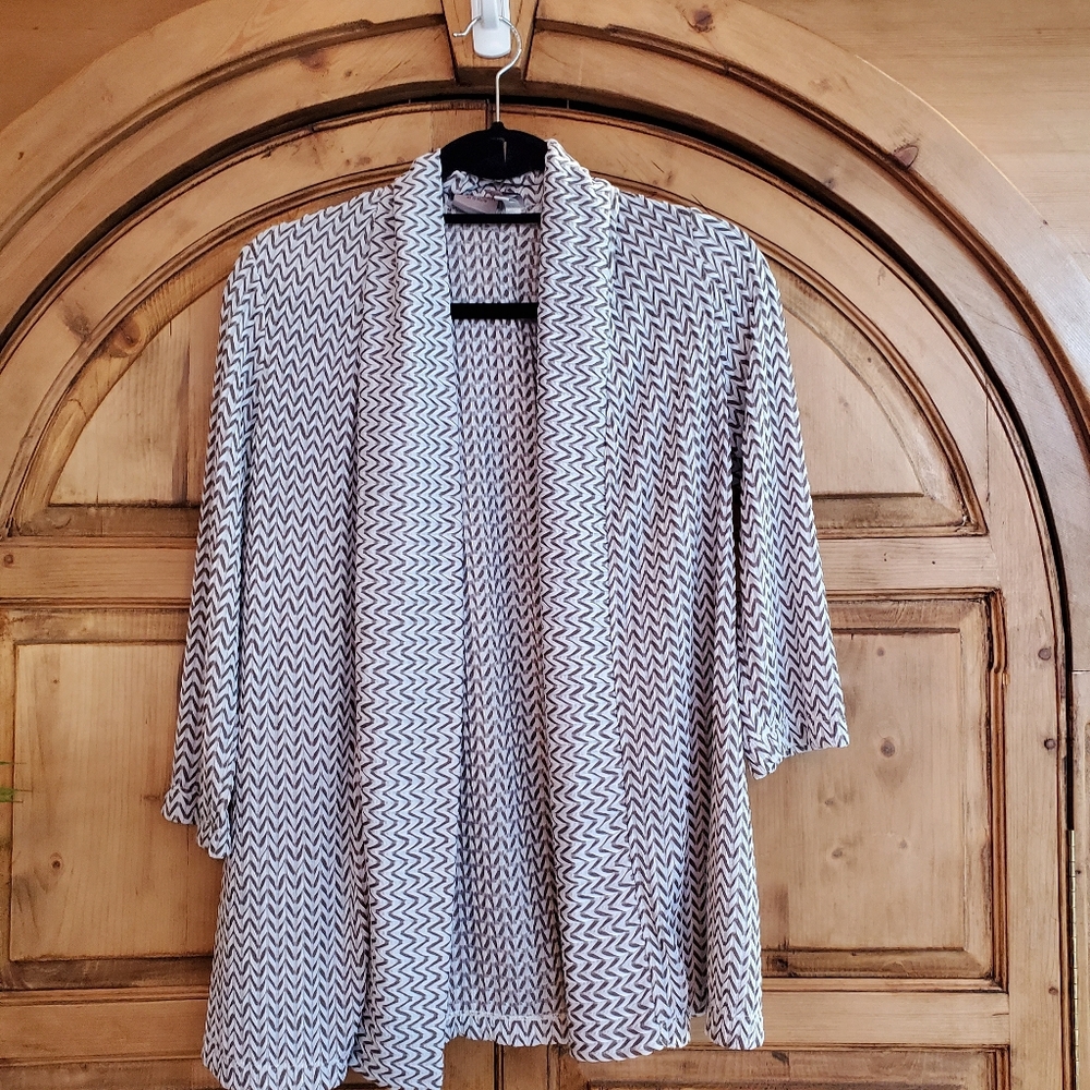 EASYWEAR BY CHICO'S Open Front Cardigan Size 0 Women's